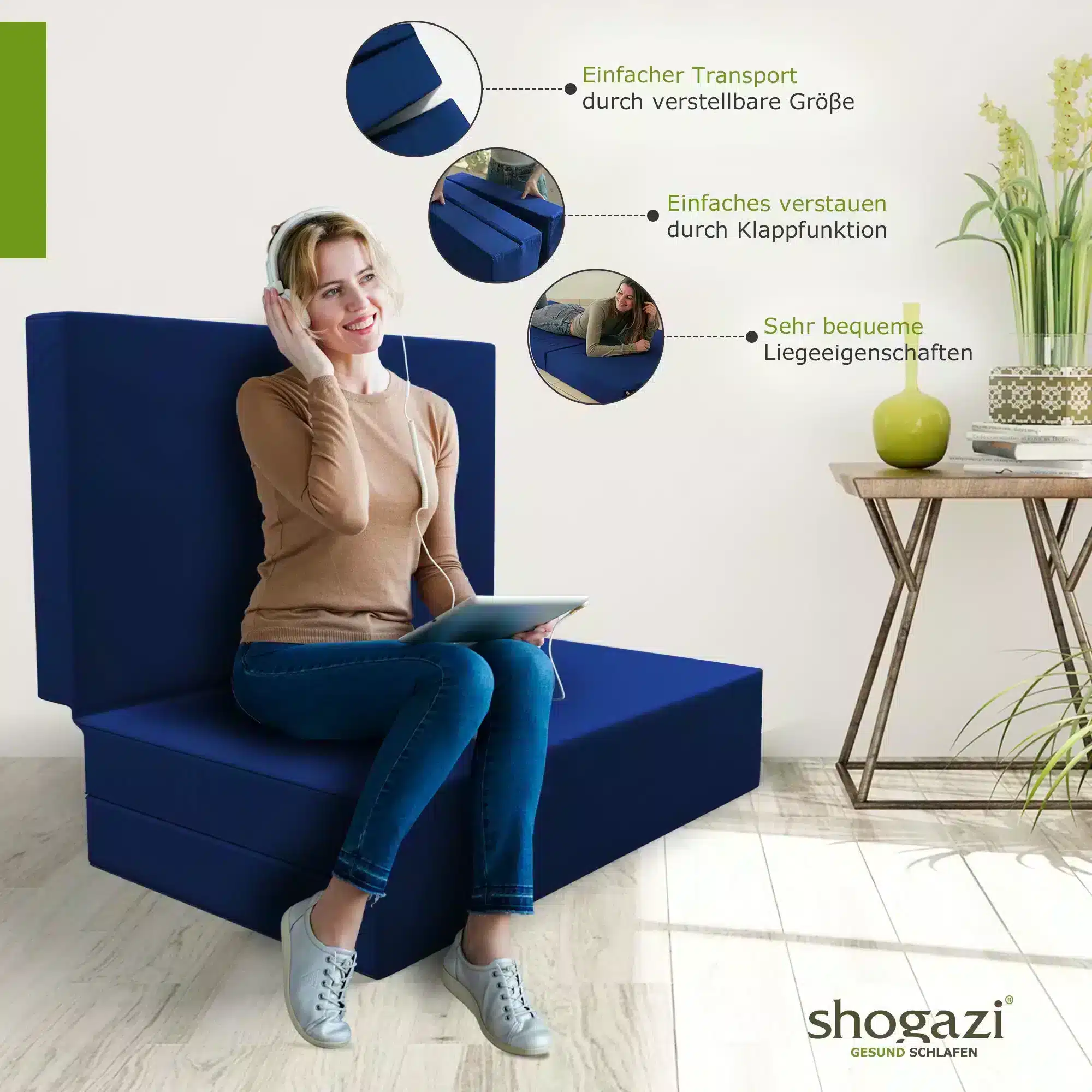 Klappmatratze 120x200 shogazi® TRAVEL