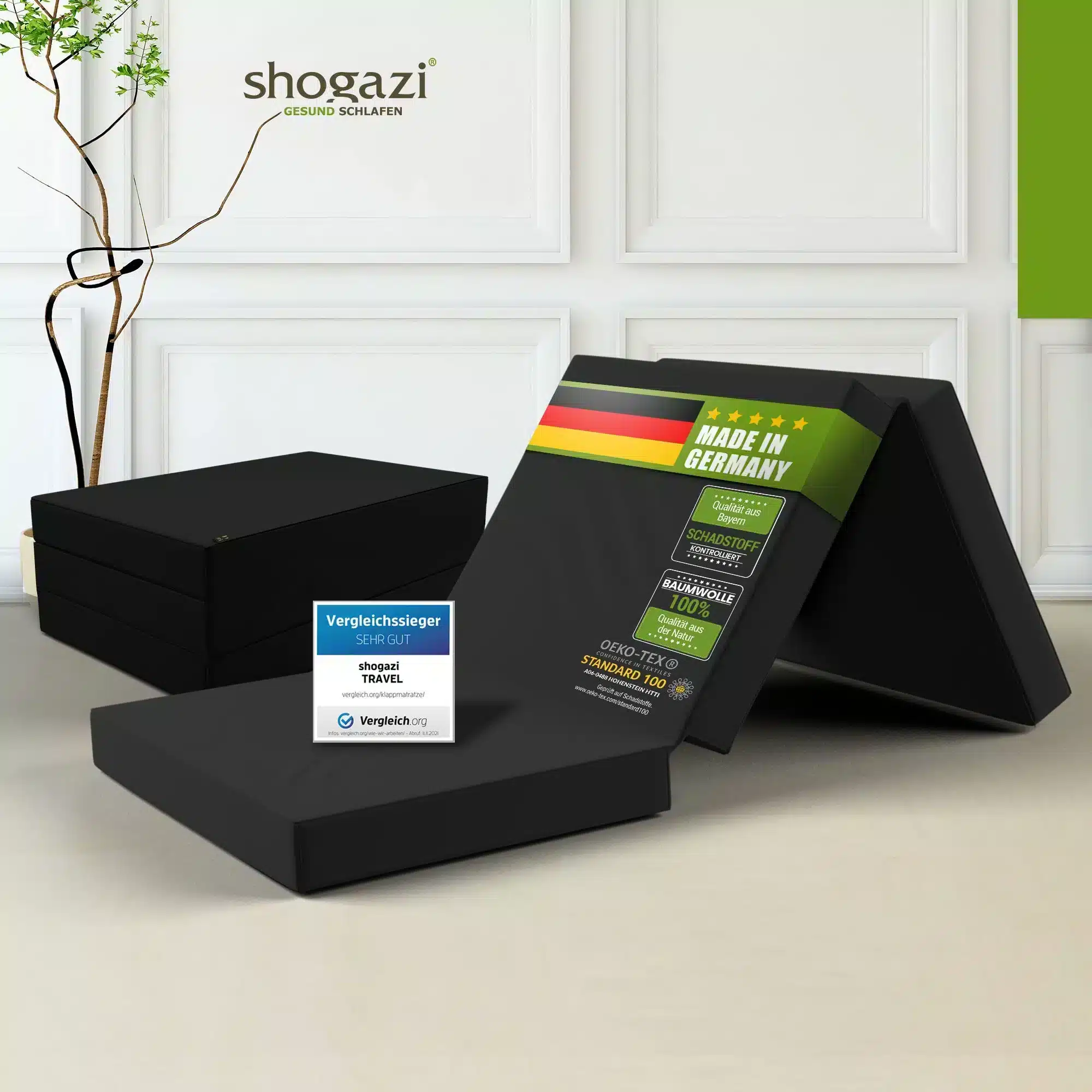 Faltbare Matratze 90x200 cm shogazi®