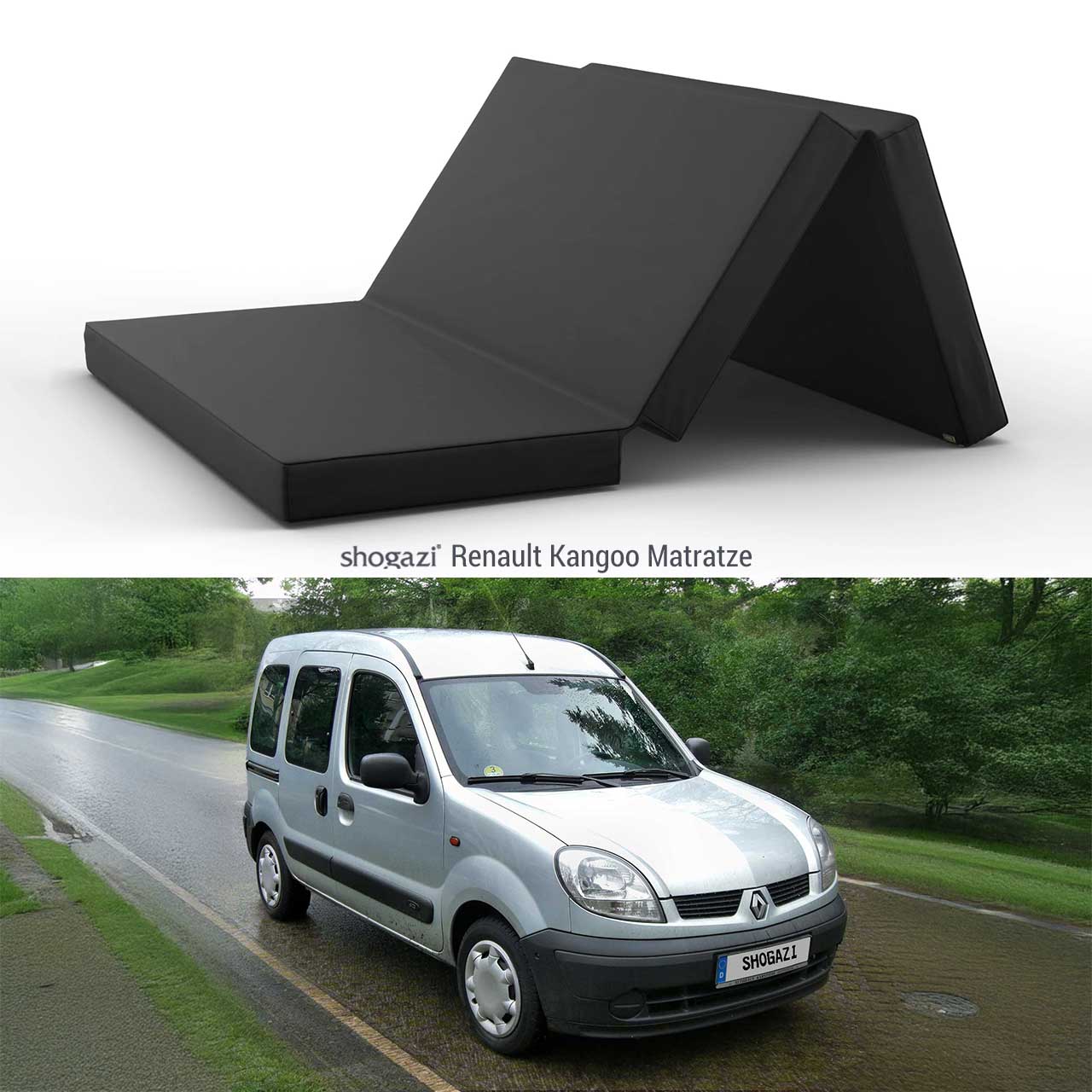 Renault Kangoo Matratze – Faltbare Fahrzeugmatratze für Renault Kangoo